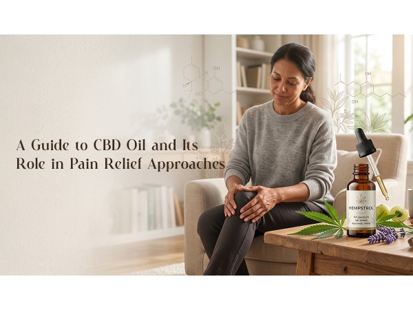 Person using CBD oil as part of a natural approach to pain relief and recovery.