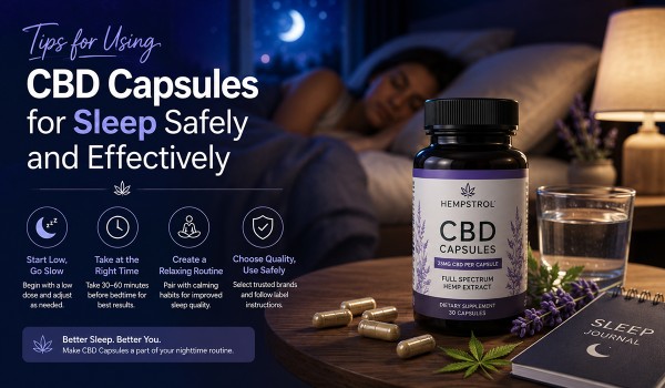 Tips for Using CBD Capsules for Sleep Safely and Effectively