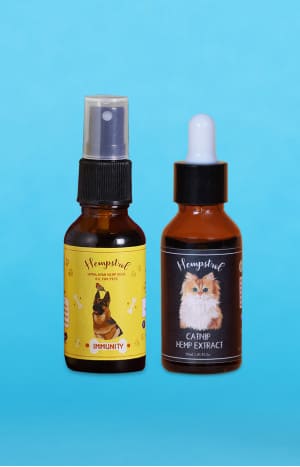 Hemp Seed Oil for Pets and CBD Oil for Cats Bundle